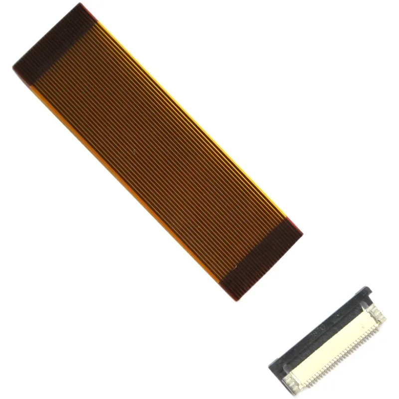 Cable Flexible plano amarillo FFC FPC, paso de 0,5mm, línea de pantalla LCD 6P/8P/10P/18P/24P/30P/34P/40P/50P/60P/68P/80Pin - imagen 2