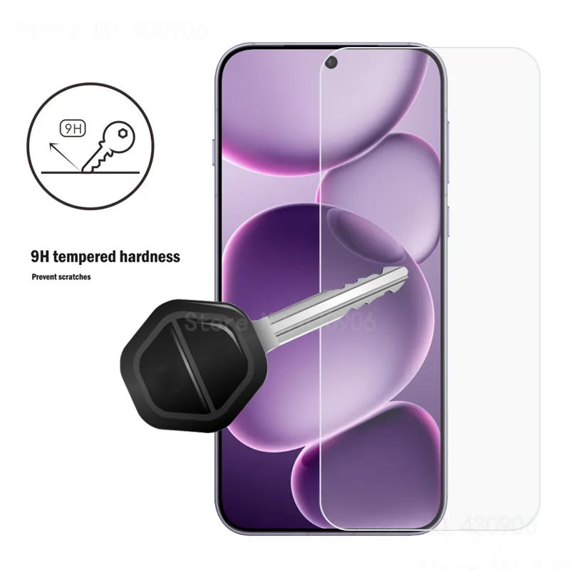 Para OPPO Find X8 Pro + cubierta protectora de pantalla película de vidrio templado transparente de alta calidad 2.5D 9H 2 unid/pack - imagen 3