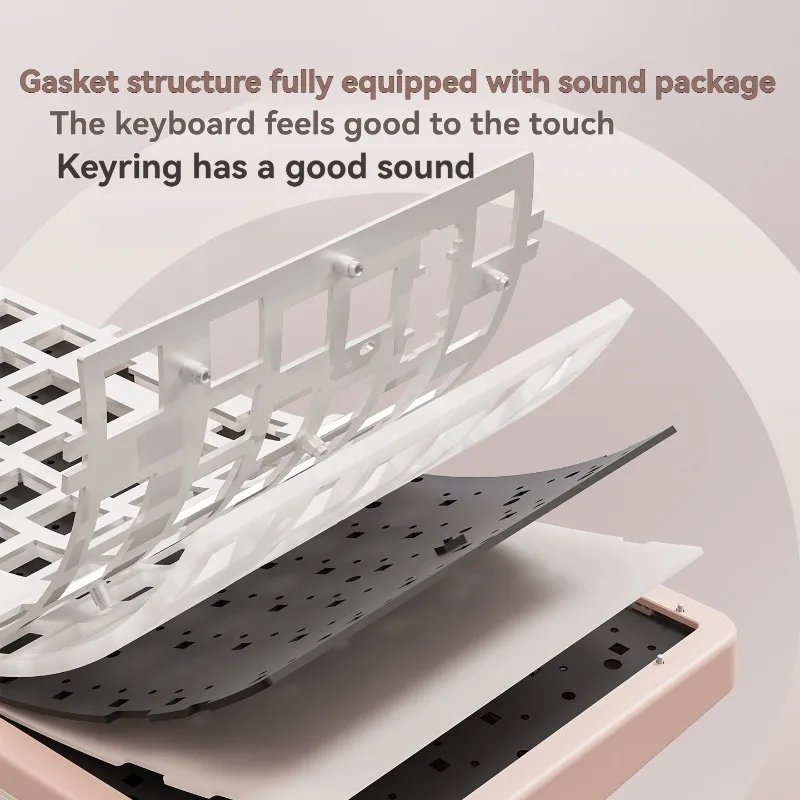 Varmilo 75HE teclado con interruptor magnético personalizado con cable modo único RGB junta intercambiable en caliente Teclado mecánico ergonómico para juegos - imagen 3