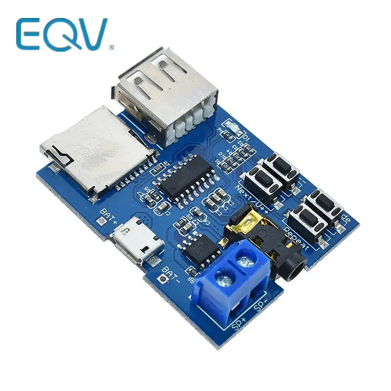 Tarjeta TF disco U formato MP3 placa decodificadora módulo amplificador decodificación reproductor de audio