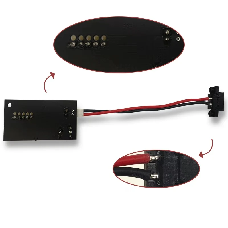 Placa de alimentación para consola de juegos PSU SEGA Saturn con interfaz tipo C modificada