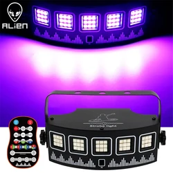 ALIEN Luz LED RGB Estroboscópica – Activada por Sonido para Discoteca