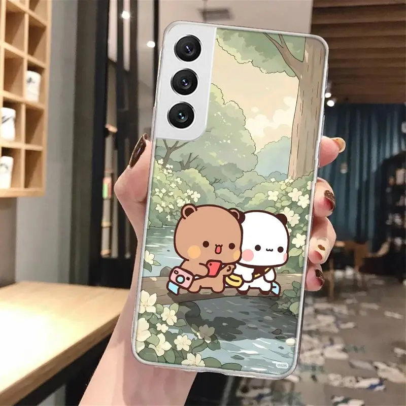 Bubu Dudu Funda de teléfono de silicona con dibujos animados para Samsung Galaxy S23 S24 S25 Ultra S21 Plus S20 FE S22 S10 + Funda de borde Galaxy - imagen 4