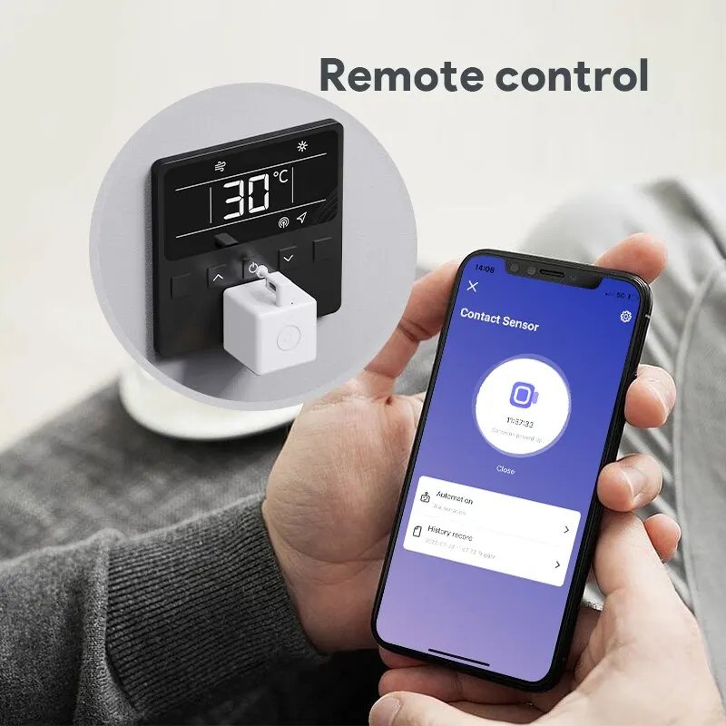 Tuya Zigbee Bluetooth Fingerbot Plus botón robot interruptor de empuje Bot Smart Home Work con Alexa Google Home Smart Life App - imagen 4