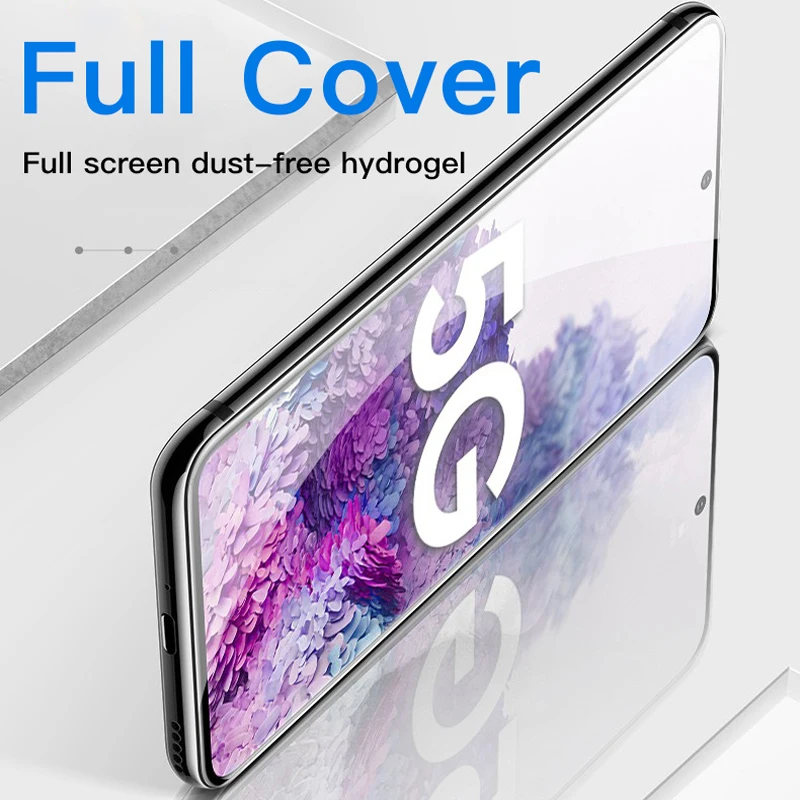 4 Uds película de hidrogel para Samsung Galaxy S21 S22 S23 S24 S25 Ultra S23 Fe Protector de pantalla de cubierta completa para Samsung S25 S24 Plus - imagen 5