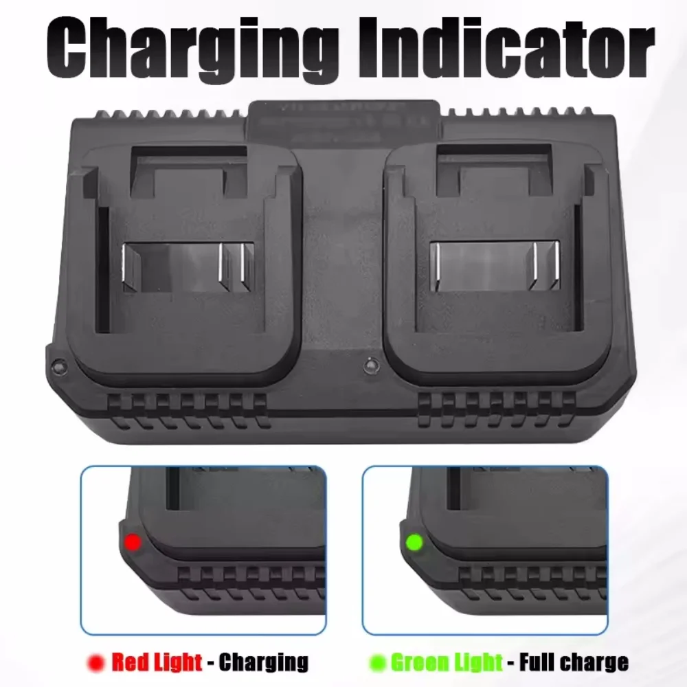 Cargador de batería Dual para Makita BL1415 BL1815 BL1830 BL1850 enchufe estadounidense/europeo 18V 21V MAX Li ion cargador de batería 2 ranuras Kit electrónico - imagen 5