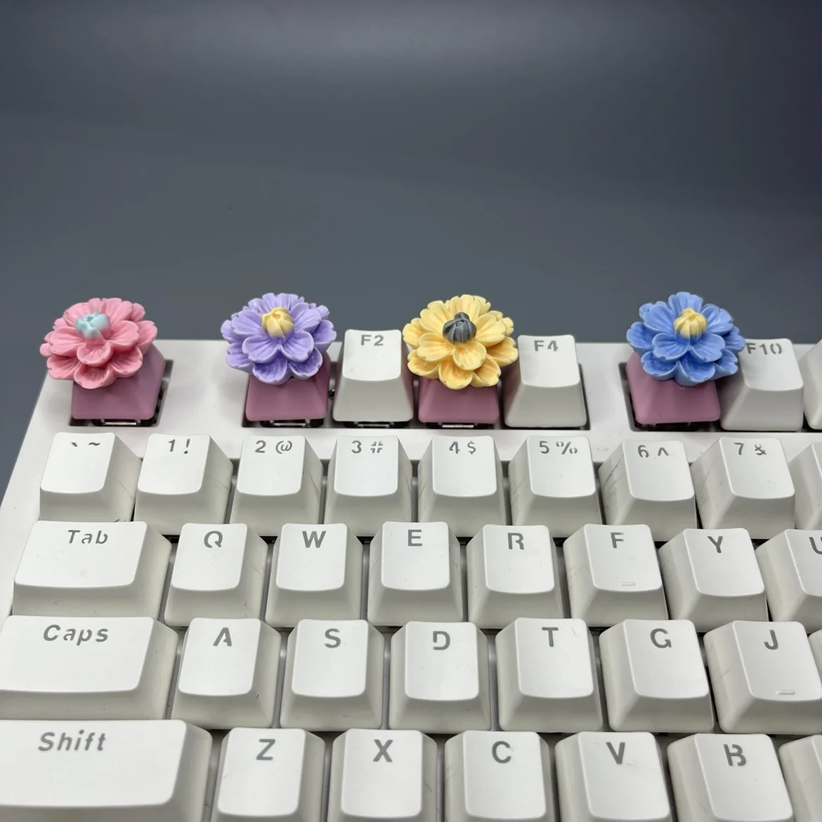 Teclas de flores personalizadas ESC, teclado mecánico para juegos de altura OEM, teclas dedicadas, teclas rosas para niña - imagen 4