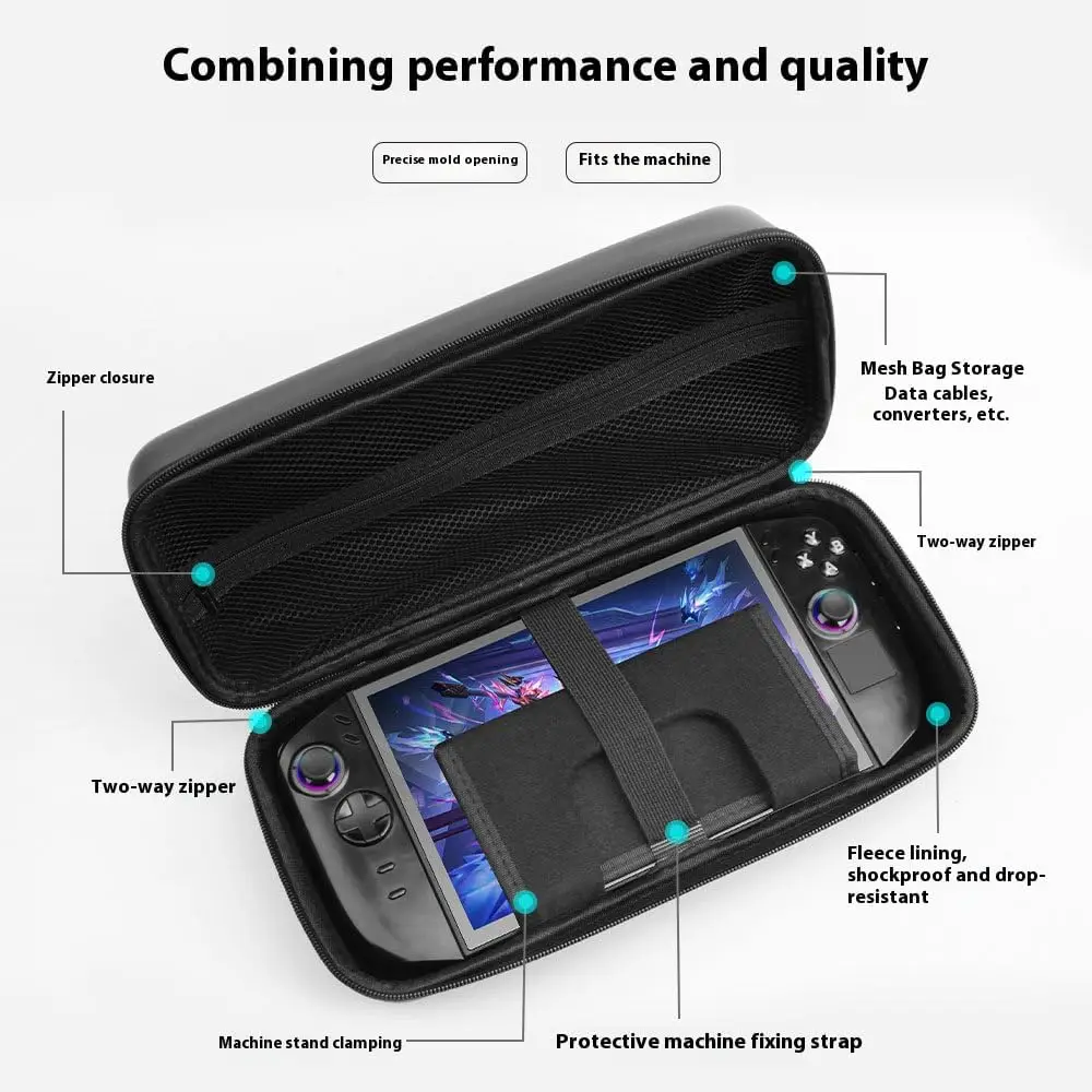 Estuche de transporte EVA para consola de juegos Lenovo Legion Go 2, bolsa de almacenamiento portátil de viaje impermeable para bolso Legion Go 2 - imagen 5