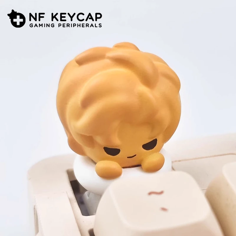 Teclas de la serie Love and Deep Space Biscuit para mujer, periféricos para juegos, teclas mecánicas de resina creativas y bonitas personalizadas - imagen 3