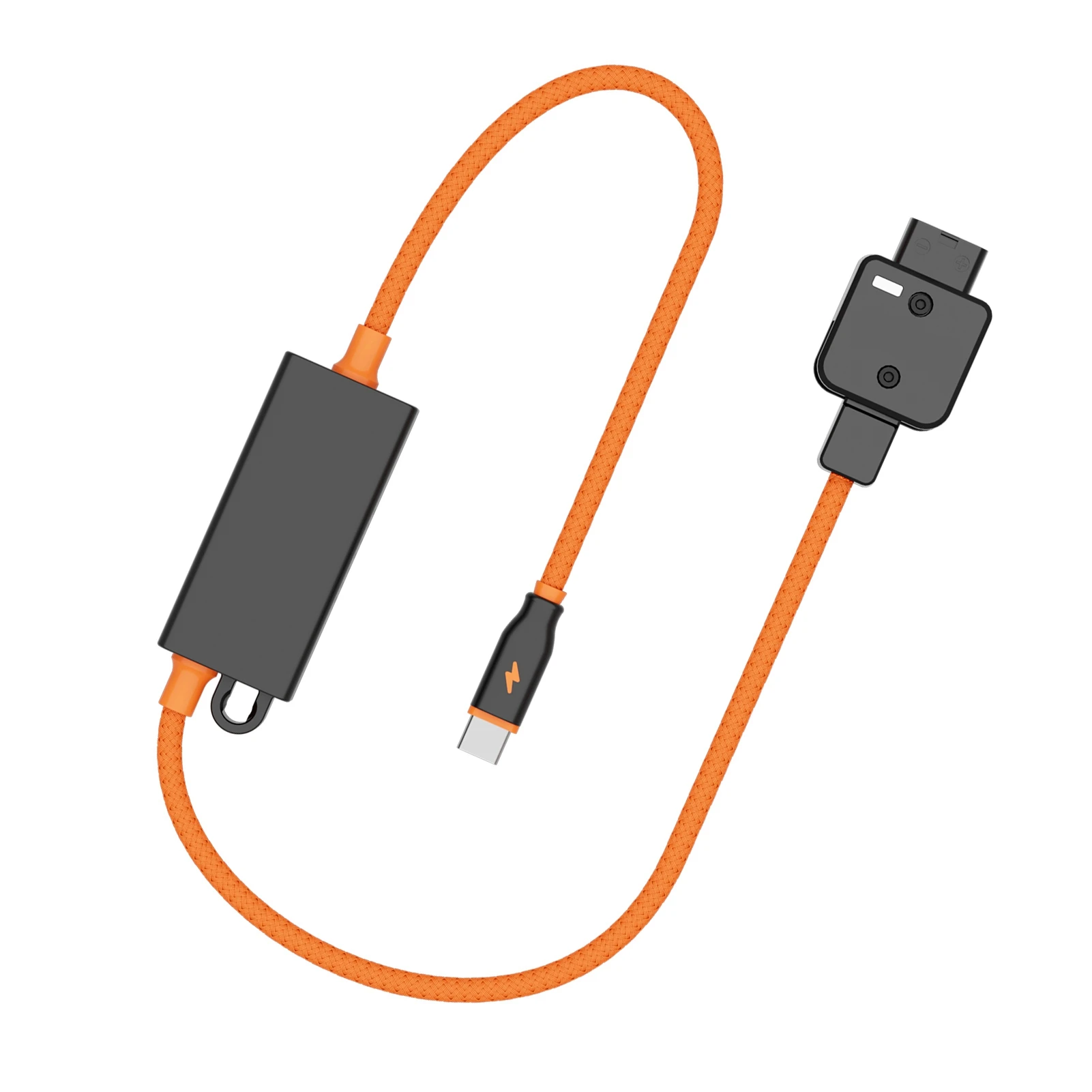 Cable de alimentación DTAP a USB C para cámara Cable de alimentación trenzado DTAP a USB C 65W PD rápido para batería de montaje en V cámara teléfono