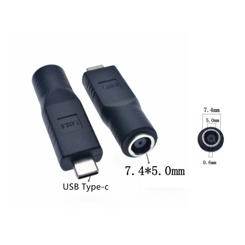 Adaptador PD USB C tipo C macho a 4,0*1,7 5,5*2,1 5,5*2,5 7,4*5,0 7,9*5,5mm convertidor de enchufe hembra conector Jack de alimentación CC - imagen 5
