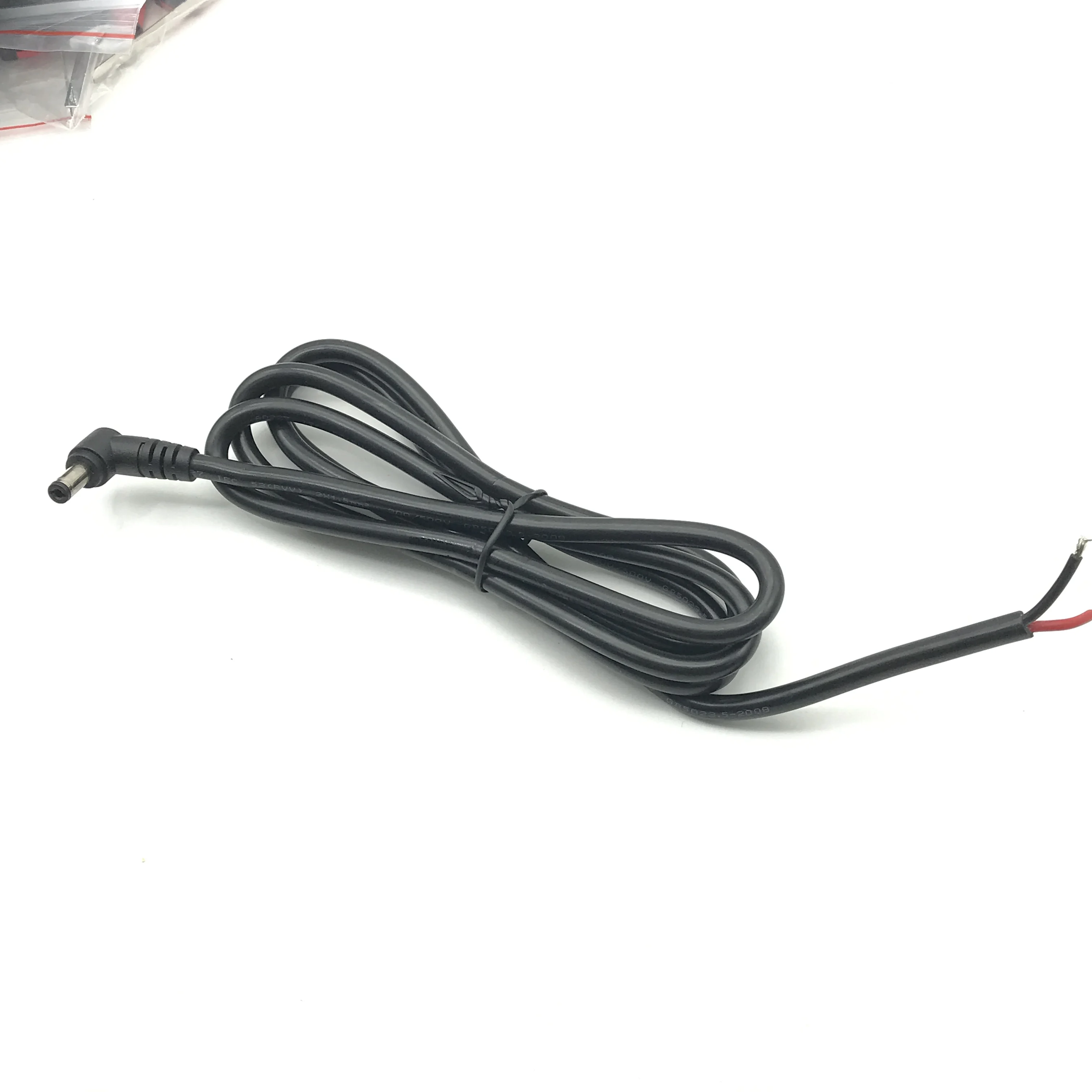 DC5.5 * 2,1 MM 2,5mm enchufe del cable de alimentación 14AWG 12V-24V 15A 180W Cable de alimentación de altura Eblow para adaptador de enchufe de alimentación de extensión 0,3 m 0,5 m 1,5 m - imagen 3
