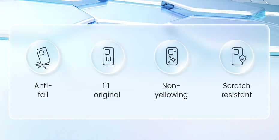 Un fondo blanco con íconos para anti-flickr original, amarillento y resistente a los rasguños