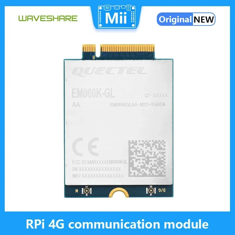 Módulo de comunicación Raspberry Pi 4G TE-A Cat 6, módulo de EM060K-GL móvil, placa de expansión L, posicionamiento GNSS multibanda Global - imagen 3