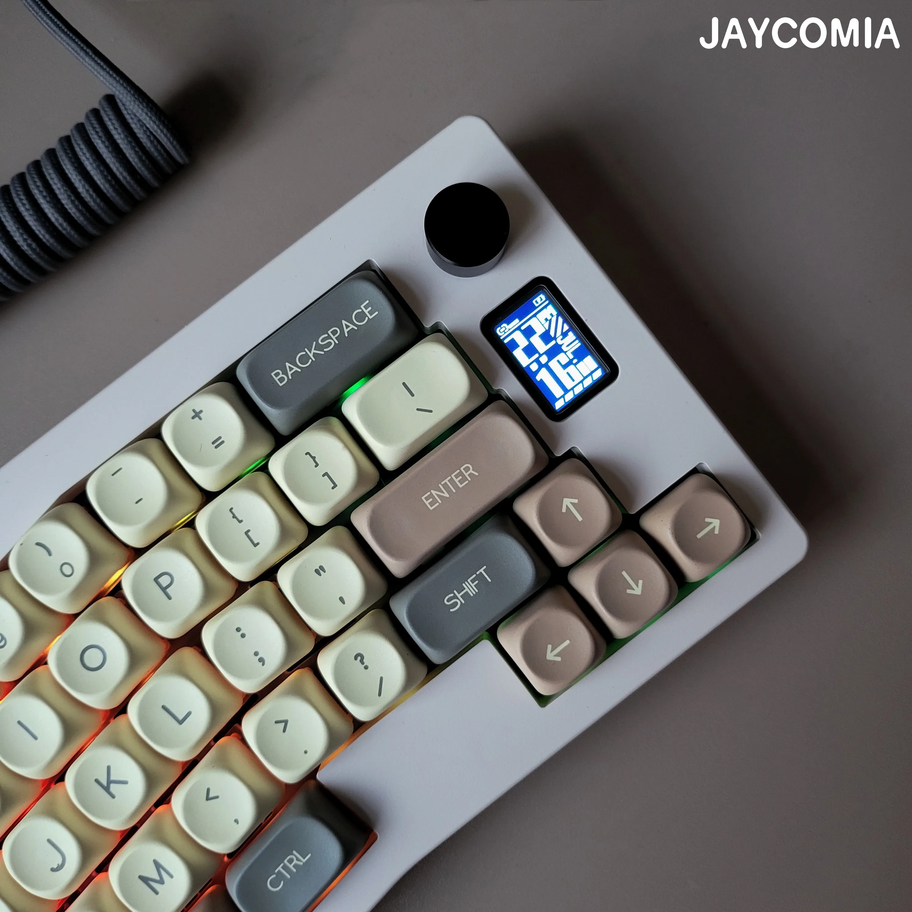 Teclas Morandi, tinte de 5 caras, perfil Sub MOA ES/DE/KR/FR Abnt2 Brasil para teclado mecánico con diseño ISO 7u Alice - imagen 4