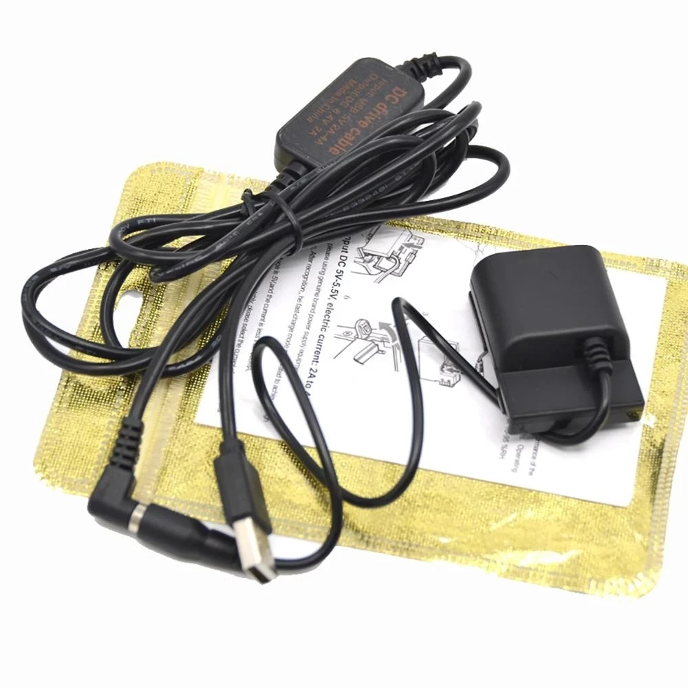 Cable de alimentación CC USB DR-700 acoplador CC NB-2L NB2L fuente de batería simulada para cámara Canon XT G7 G9 S45 S50 S60 S70 S80 350D 400D - imagen 4