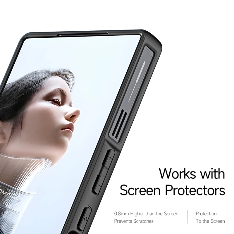 Para ZTE Nubia Red Magic11 Pro, 11 Pro Plus funda DUX DUCIS Aimo Anti-caída dura PC líneas fluidas cubierta de teléfono translúcida - imagen 5