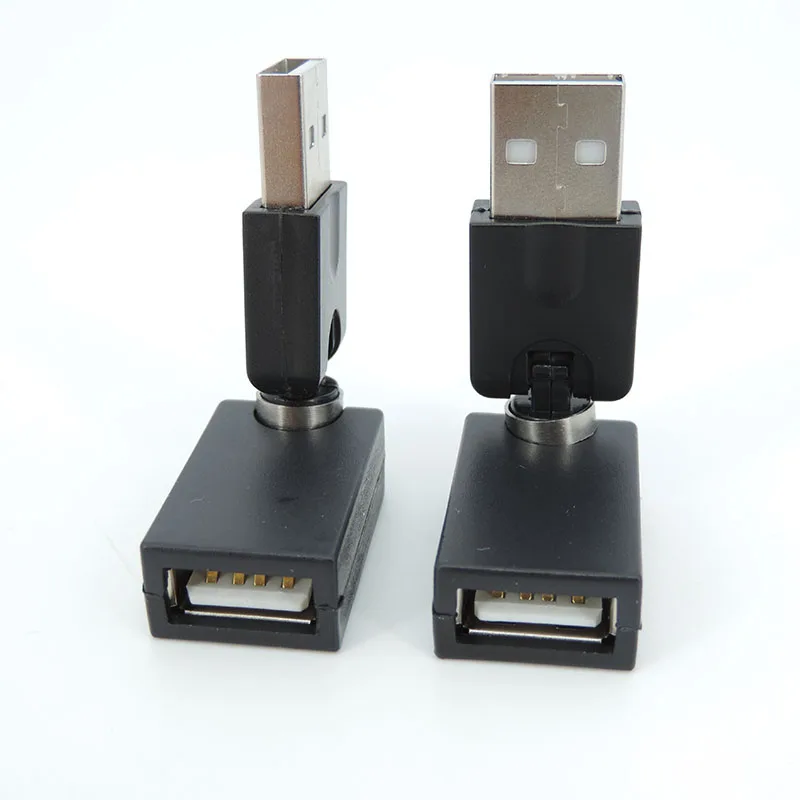 Ángulo de giro Flexible, convertidor adaptador USB A 2,0 macho a hembra con rotación de 360 grados para conector de extensión - imagen 5