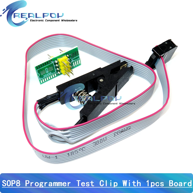 Programmer Test clip SOP8 Eight-pin BIOS clip Wide and narrow body 8-pin universal clip Adapter clip IC Socket Burning chip clip - imagen 5