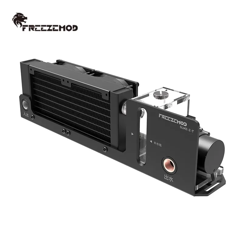 FREEZEMOD-Mini Módulo de ordenador portátil, refrigeración por agua, disipación de calor, radiador de 160mm, 2000RPM, 8cm, doble ventilador, bomba, tanque de SLMZ-Z-T - imagen 3