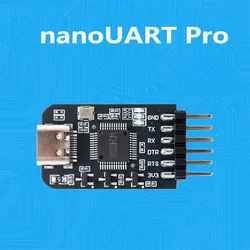 NanoUART Convertidor USB a TTL con Nivel IO Ajustable