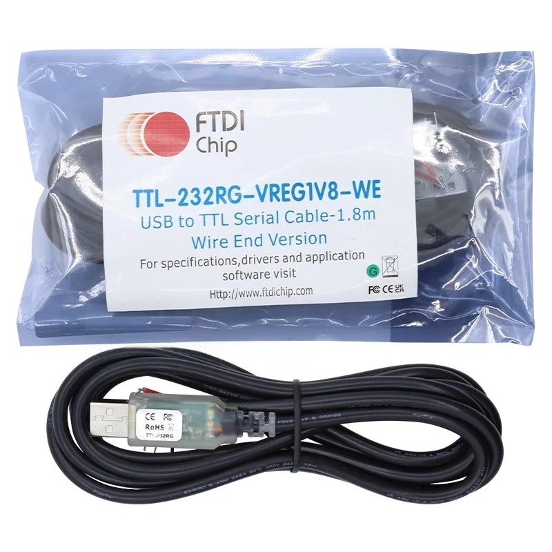 TTL-232RG-VREG3V3 TTL-232RG-VREG1V8 Convertidor de señal UART Regulador de voltaje 5V/3.3V/1.8V 450mA Salida Alta estabilidad confiable - imagen 4