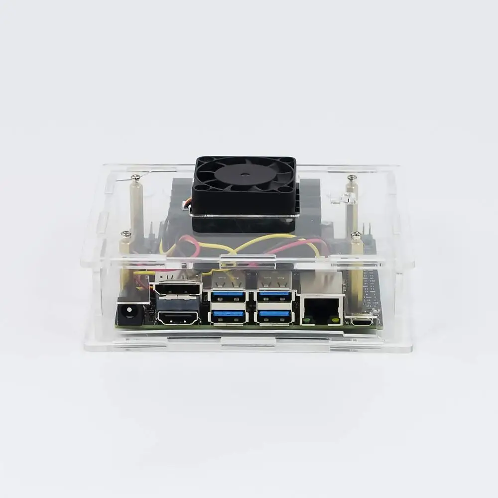 Caja/cubierta de acrílico con ventilador de refrigeración dedicado para el kit de desarrollador Jetson Nano resistente al polvo - imagen 4