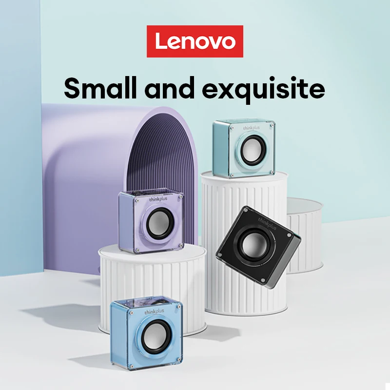 Lenovo TS50 Altavoz transparente Bluetooth 5,4 Subwoofer reproductor portátil altavoz de larga resistencia al aire libre nuevo