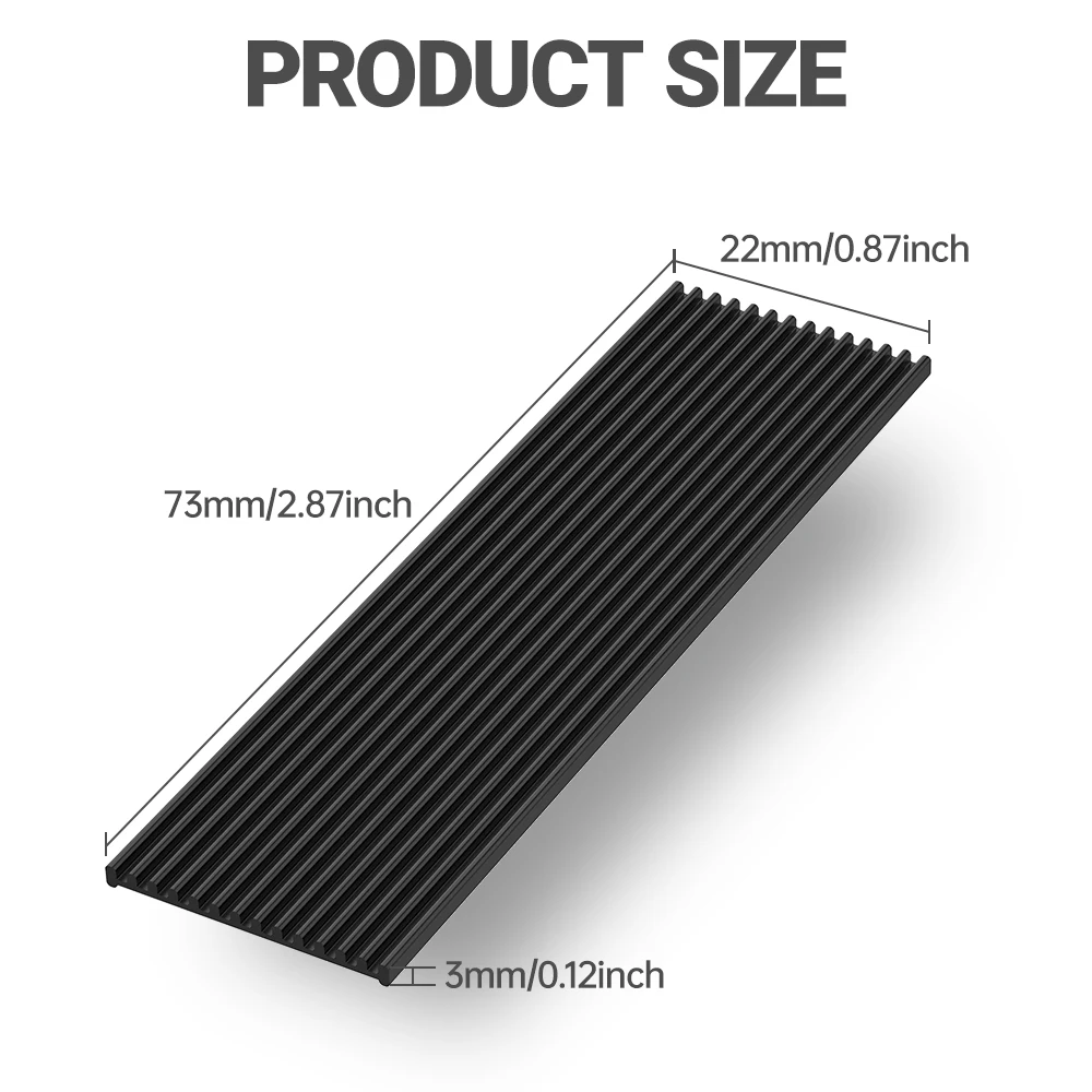 Disipador de calor JEYI M.2 SSD, radiador de aluminio PS5, unidades de estado sólido, almohadilla térmica de silicona para NVME NGFF M2 2280 PCI-E SSD - imagen 5