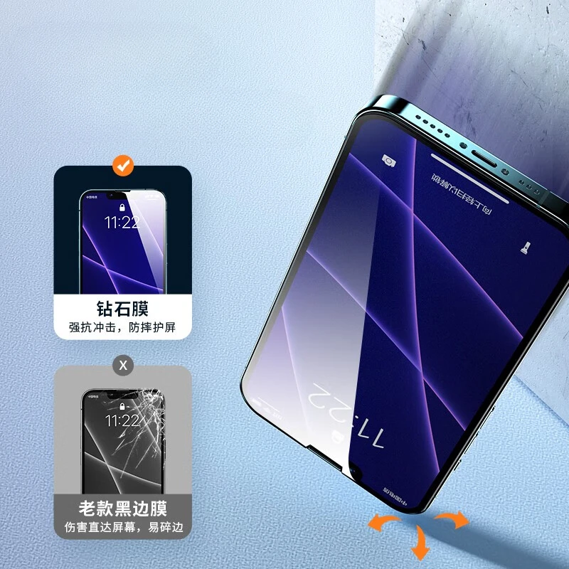 Para iPhone 16E 16 Pro Max Plus 2.5D Protector de pantalla para iPhone 16 + 16ProMax vidrio templado Anti luz azul cubierta de película de vidrio - imagen 4