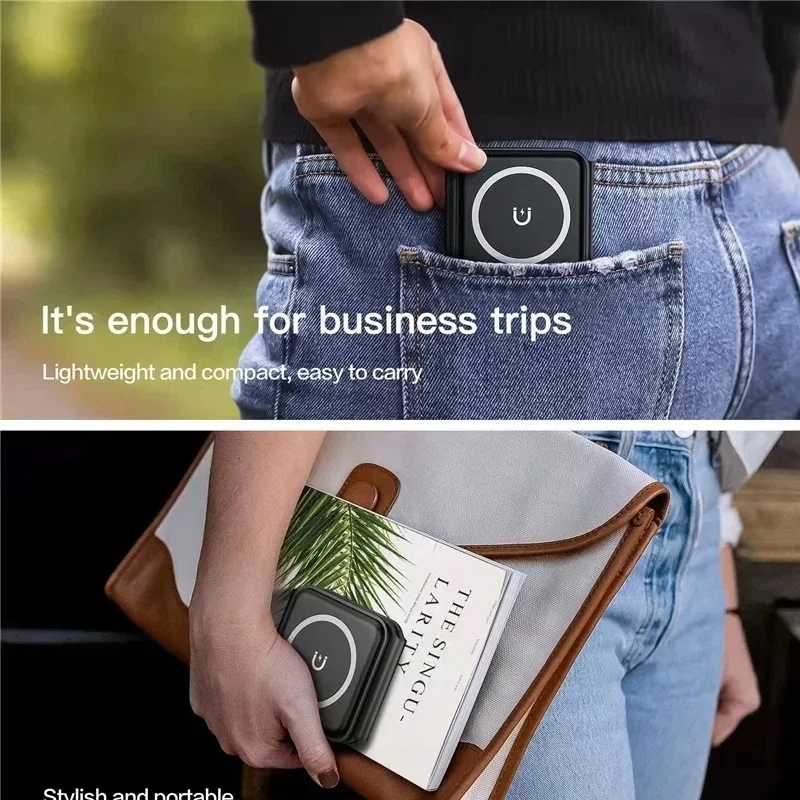 Almohadilla de carga inalámbrica portátil magnética 3 en 1 para iPhone 16 15 14 13 12 Pro Max Apple Watch AirPods estación de carga rápida - imagen 5