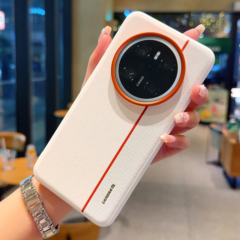 Para Huawei Mate 60 70 Pro funda de moda de cuero PU funda protectora trasera para Huawei Mate 60RS 50RS 40RS carcasa de teléfono