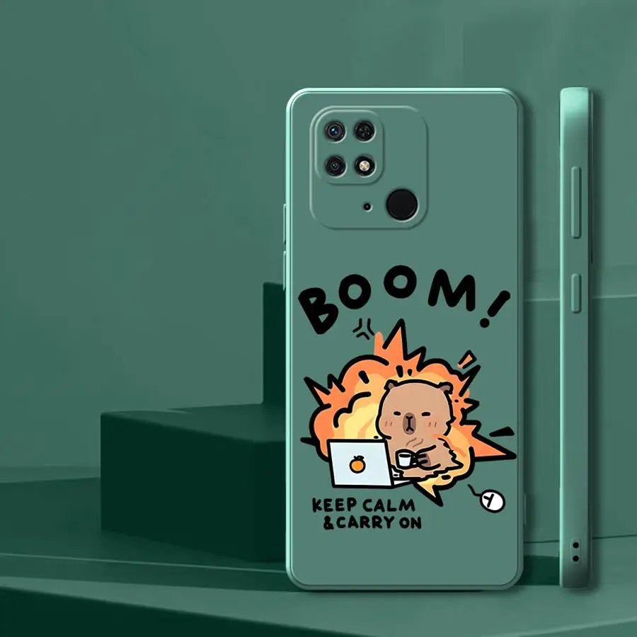 Funda para Xiaomi Redmi 9 8 14C 13C A2 12C K60 A1 K40 A3x 10 funda suave capibara de dibujos animados - imagen 4