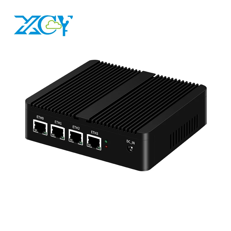 XCY Firewall Router Mini PC Celeron J1900 N100 N5105 J4125 4x 2.5G Ethernet Soporte Virtualización OpenWrt Pfsense OPNsense EXSI