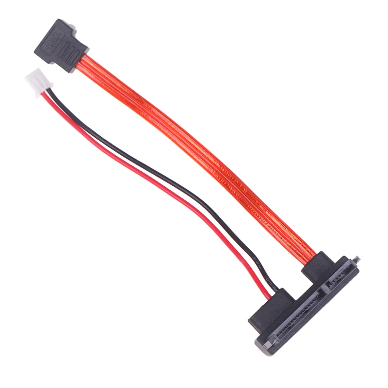 1 Uds. Cable adaptador de corriente para disco duro SATA a IDE ángulo de 90 grados 22P 7 + 15 pines 13cm Cable de datos para disco duro SATA - imagen 3