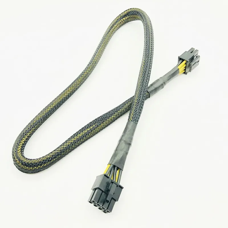 Cables de alimentación modulares CPU de manga negra de alta calidad 8PIN 4 + 4PIN Cable de alimentación de 8 pines a 8 pines para OCZ ZT/Great Wall 63CM 16AWG