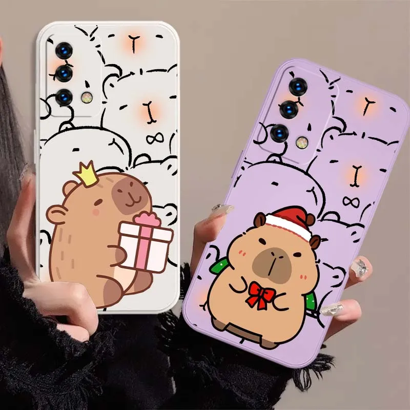 Capibara dibujos animados lindo para OPPO Ace2 A98 A96 A95 A94 A92 A9 A80 A78 A77 A76 A74 A73 A72 A60 A6 Pro funda de teléfono