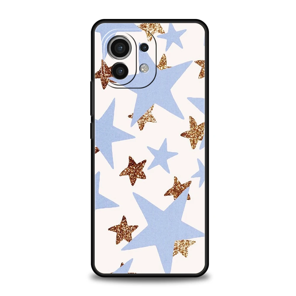 Funda de teléfono para Xiaomi 15 14 13 12 Lite 14T 13T 12T Pro Poco X7 X6 X5 X4 X3 NFC F7 Ultra F6 Pro cubierta suave estrellas coloridas - imagen 2