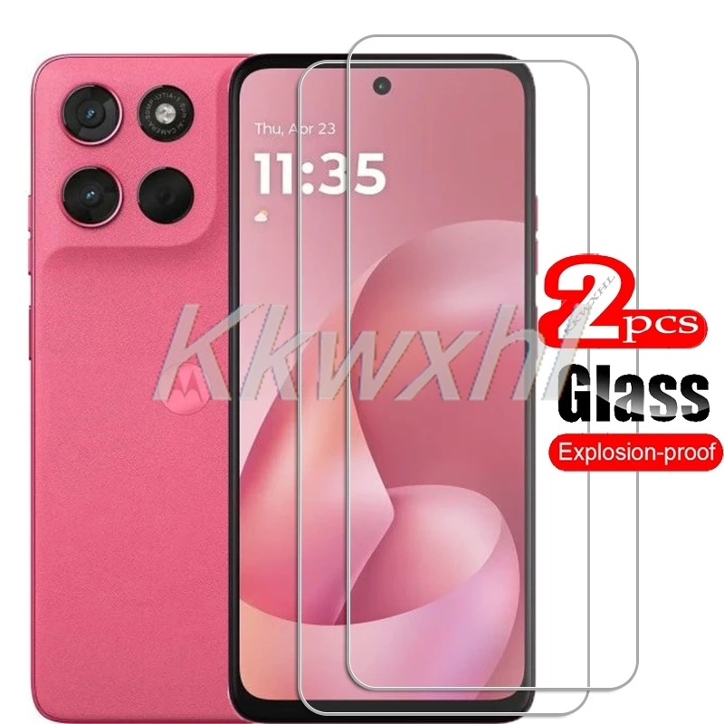 1/2 Uds para Motorola Moto G57 Power cubierta de vidrio templado en MotoG57Power MotoG57 G57Power G100s Protector de pantalla película transparente