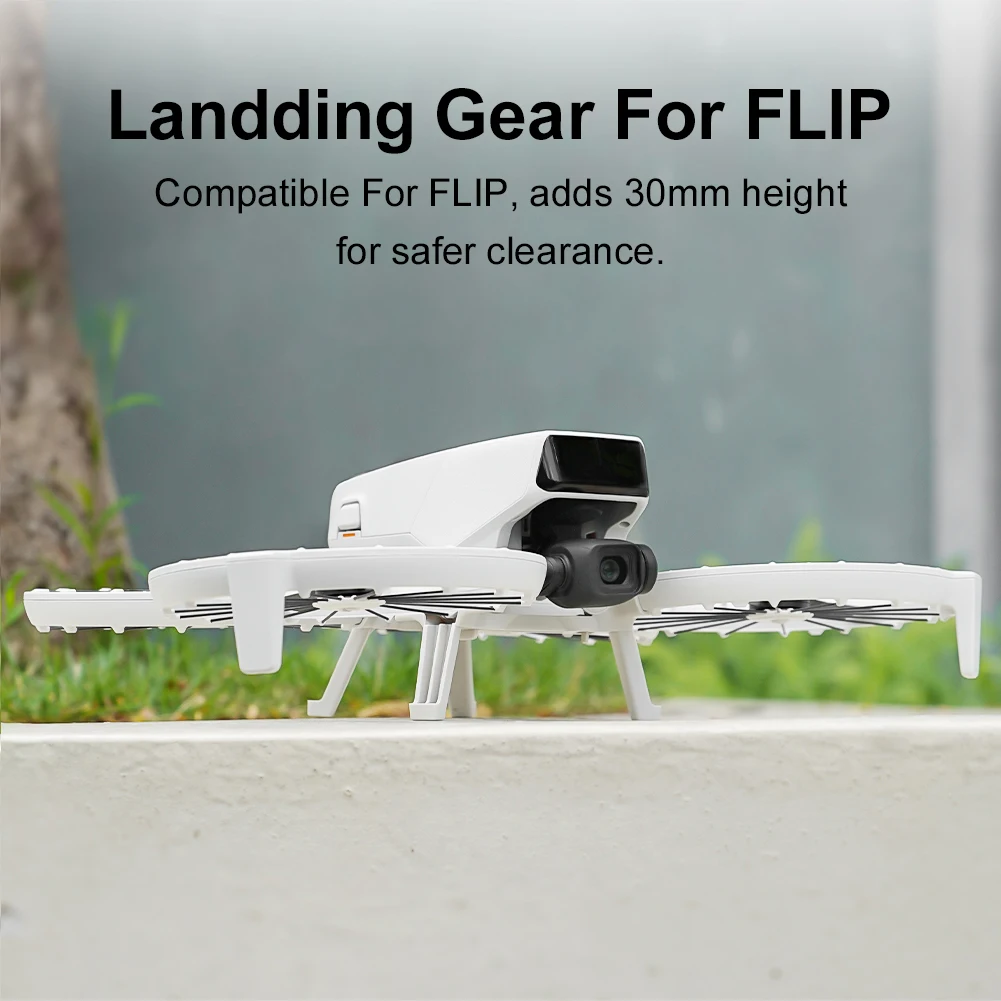 Tren de aterrizaje para Dron, Kit de extensión de tren de aterrizaje de liberación rápida, tren de aterrizaje de protección de plástico para accesorios DJI Flip - imagen 2
