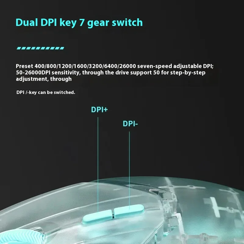 Rapoo-ratón inalámbrico Vt9 Air/Pro Mini Gamer, accesorio de Gamer para Pc, modo Dual, 4k, pata, 3398, ligero, Fps, para oficina - imagen 4