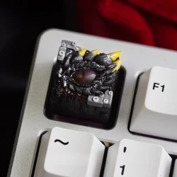Tecla Artesanal de Resina Ojo de Dragón para Teclado Mecánico