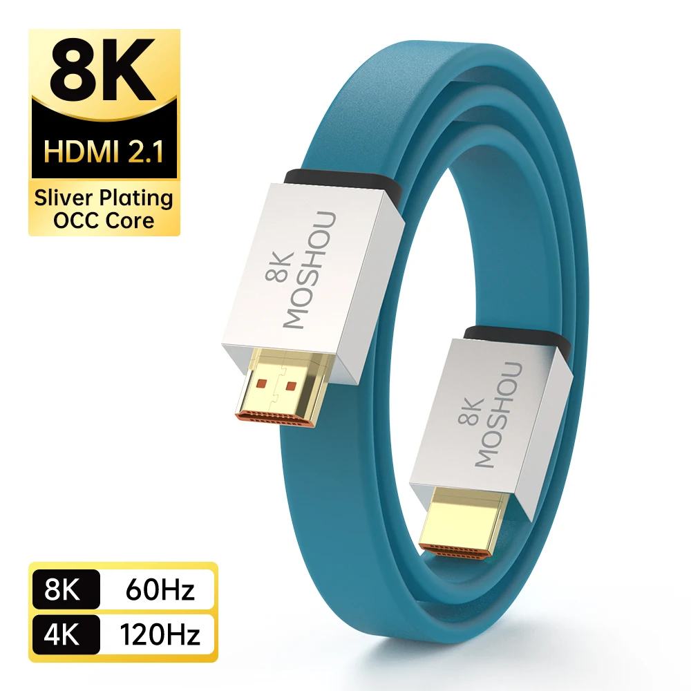 Cable HDMI 2.1 MOSHOU - ULTRA 8K 60Hz, 4K 120Hz, HDR10 eARC