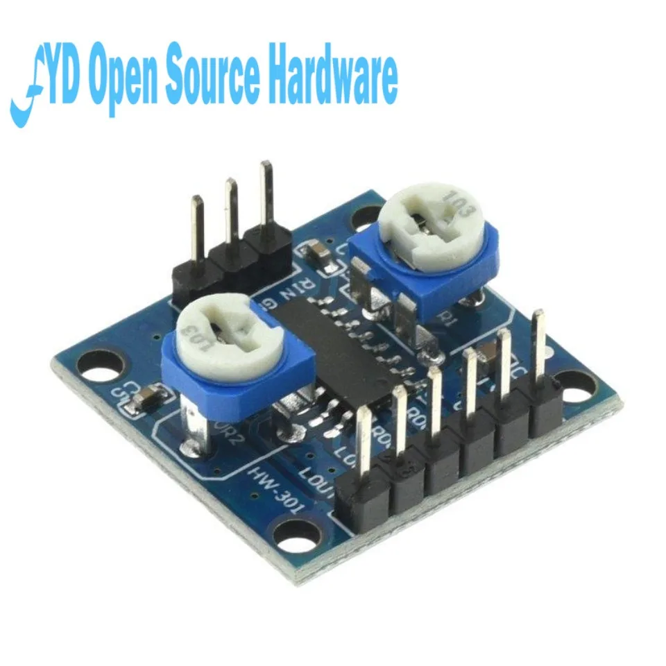 Placa amplificadora digital estéreo 1-10PCS 5Wx2 - 2,5-5V, control de volumen dual, alimentada por USB, para altavoces de 4Ω/8Ω - imagen 4