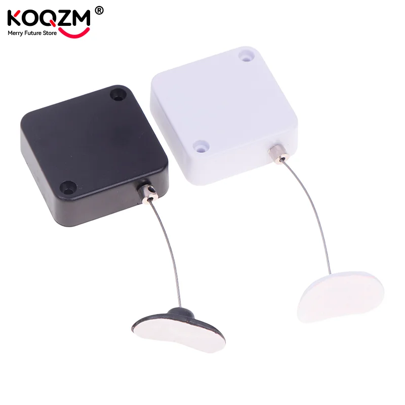 Caja de tracción antirrobo, cuerda de alambre de acero, caja de bobinado antipérdida, exhibición de supermercado, cuerda de bobinado automática retráctil, punzonado gratis