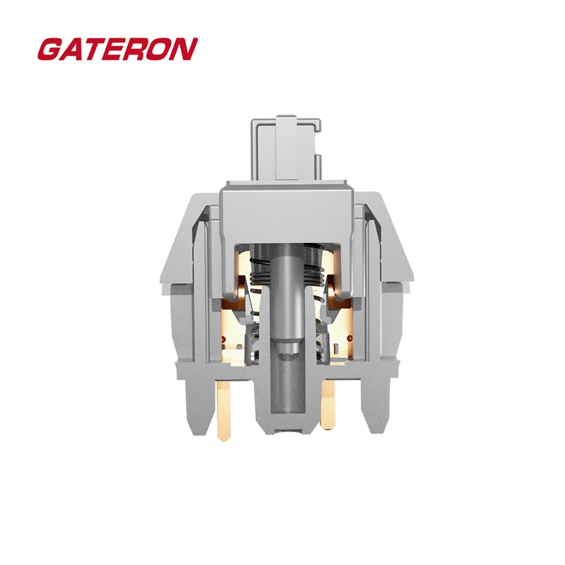 Gateron Smoothie-interruptor plateado RGB lineal, velocidad de 5 pines para teclado mecánico para videojuegos, prubado, POM completo, SMD, 45g, 22mm, doble resorte - imagen 4