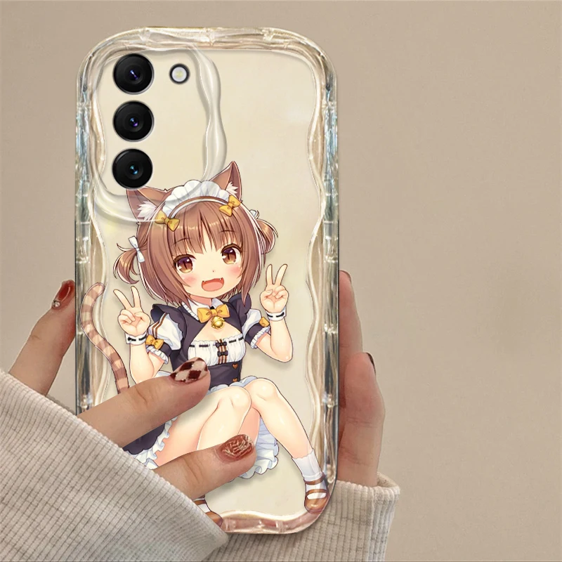 Funda de dibujos animados Nekopara para S21, S23, S24, Ultra Plus FE, A55, A35, A25, A05S, A54, A53, A52, A33, A32 - imagen 5
