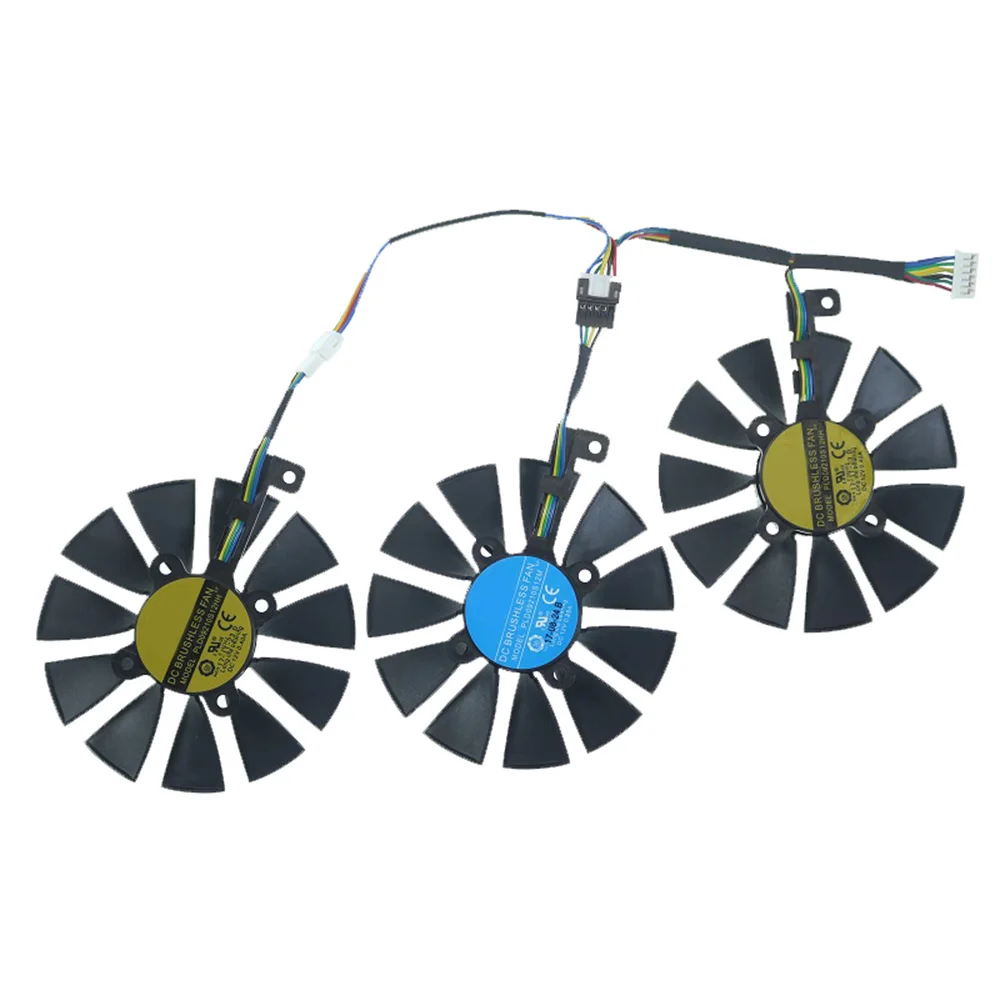 Ventilador enfriador para ASUS STRIX GTX980TI 1060 1070 1070Ti 1080Ti RX480/580 R9 390X, 87mm, PLD09210S12HH, PLD09210S12M - imagen 3