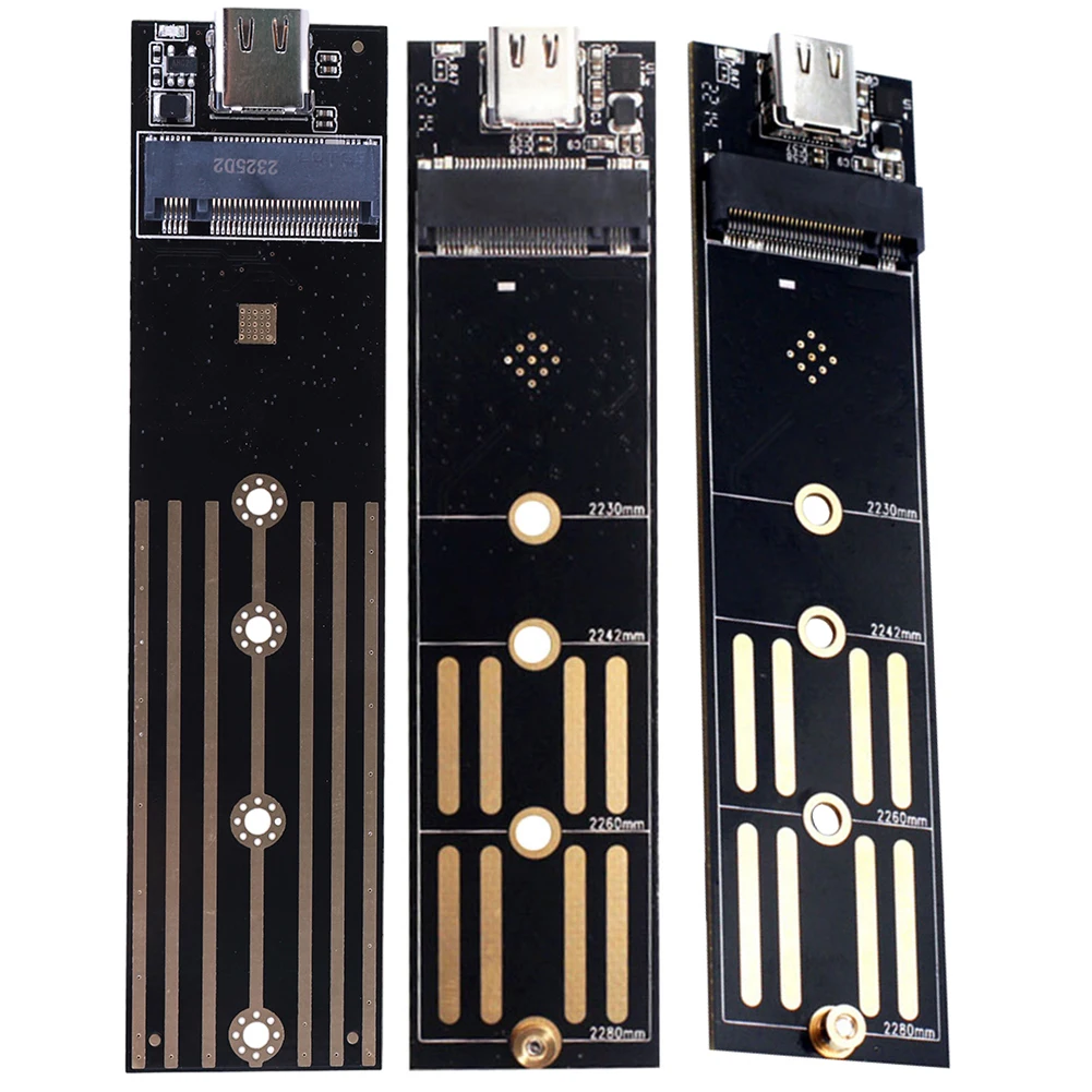 Placa elevadora M.2 a USB 3,1 tipo C, adaptador convertidor de 10Gbps y 6Gbps SATA/NVME SSD a USB 3,1 tipo C para SSD 2230 2240 2260 2280 M2 - imagen 2