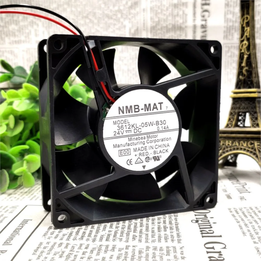 Ventilador de 92mm, 90mm, 24V para NMB Minebea 3612KL-05W-B30 24VDC 0.14a 9232 9CM, refrigeración del convertidor - imagen 4